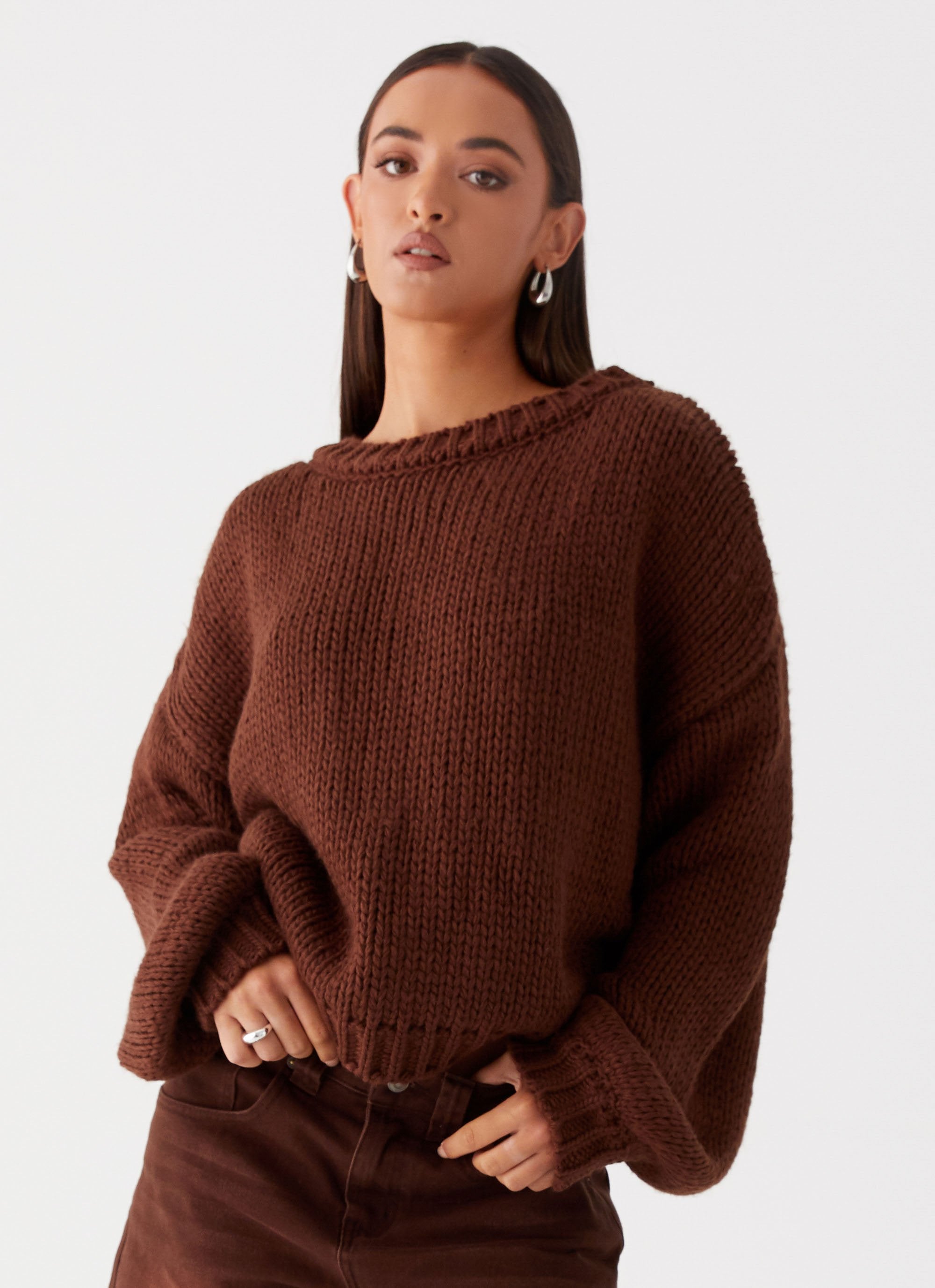 Costella Knit Sweater - Brown-Sunny Prom. All rights reserved.