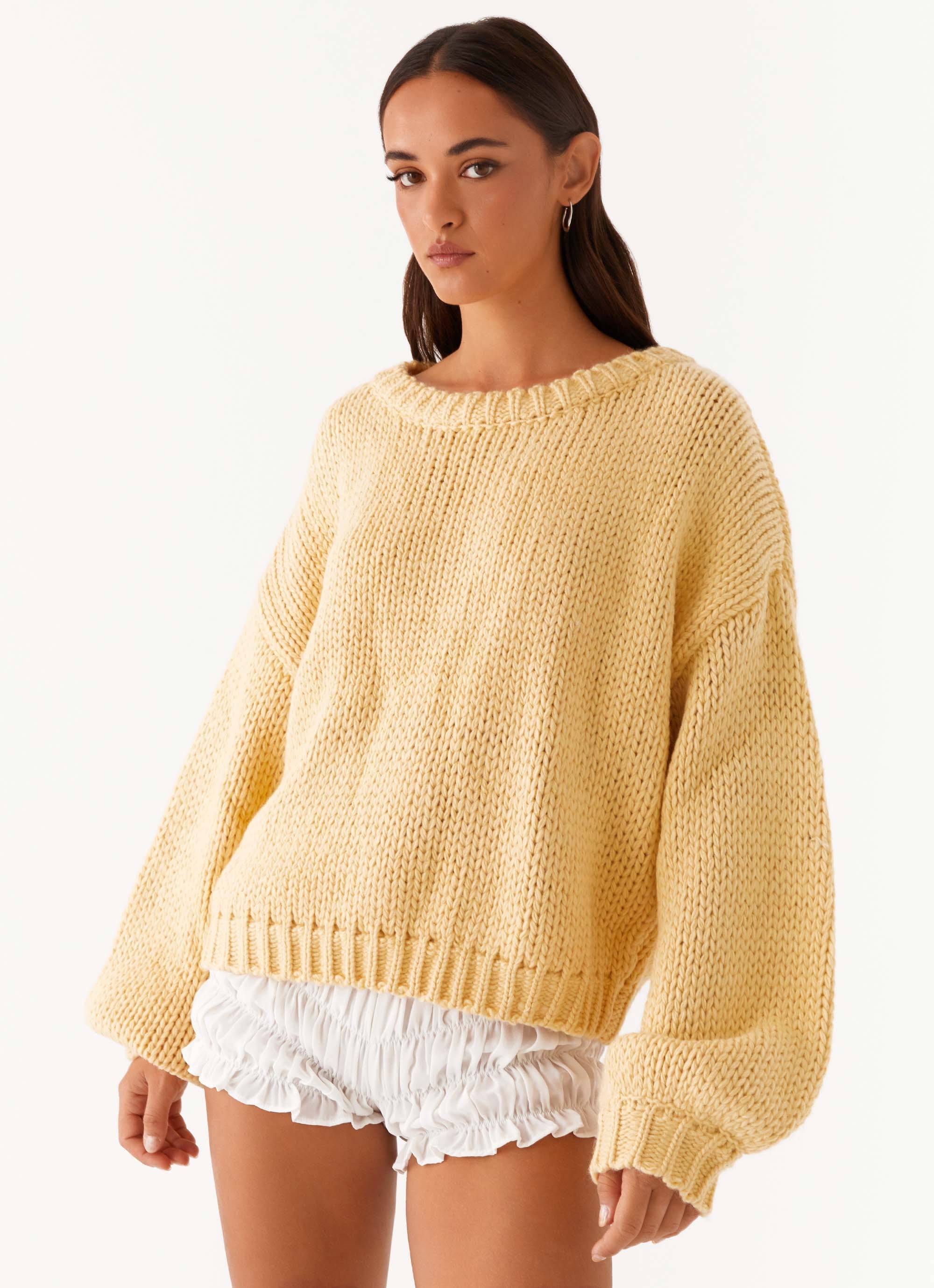 Costella Knit Sweater - Yellow-Sunny Prom. All rights reserved.