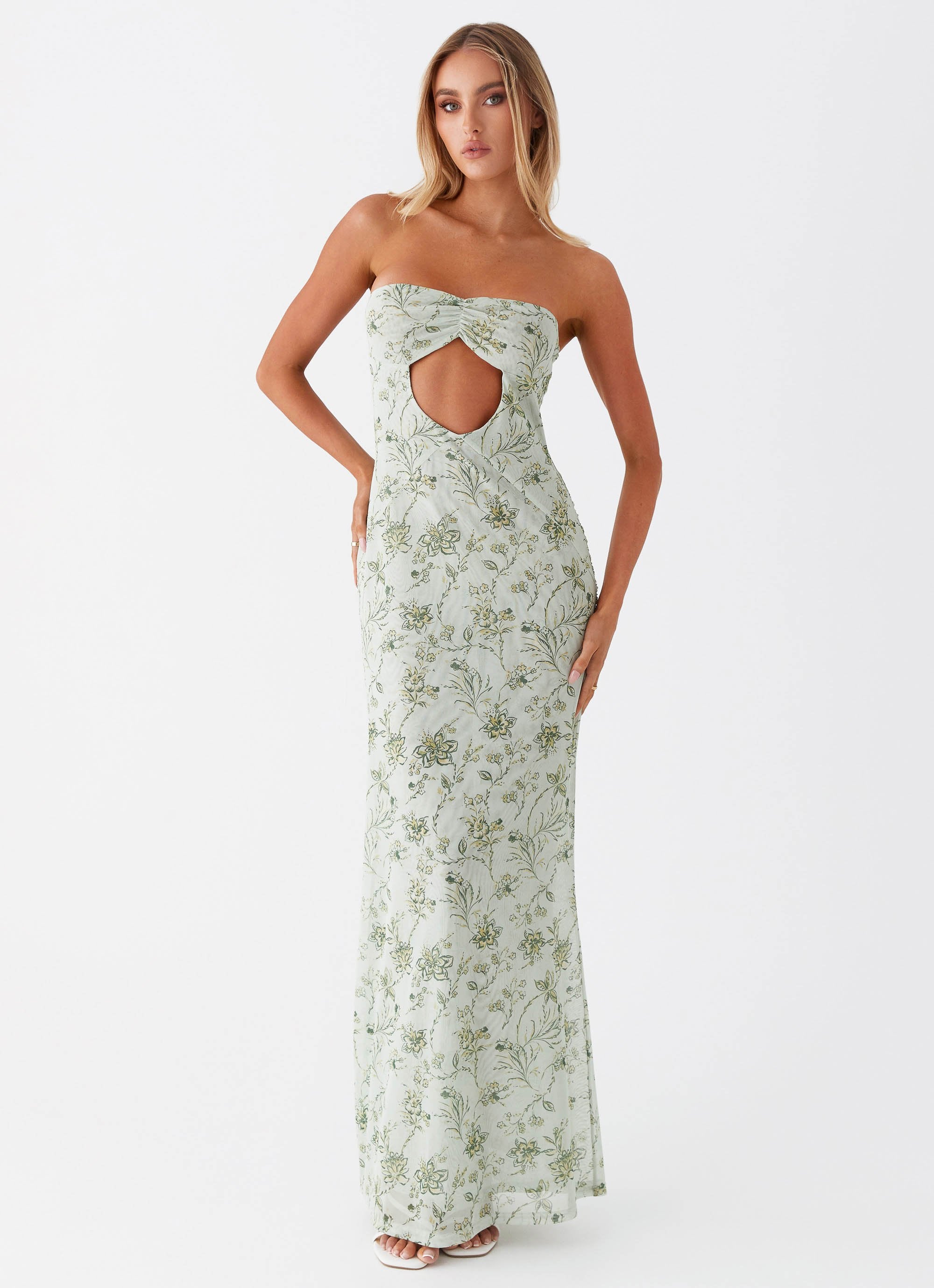 Dearest Maxi Dress - Sage Floral-Sunny Prom. All rights reserved.
