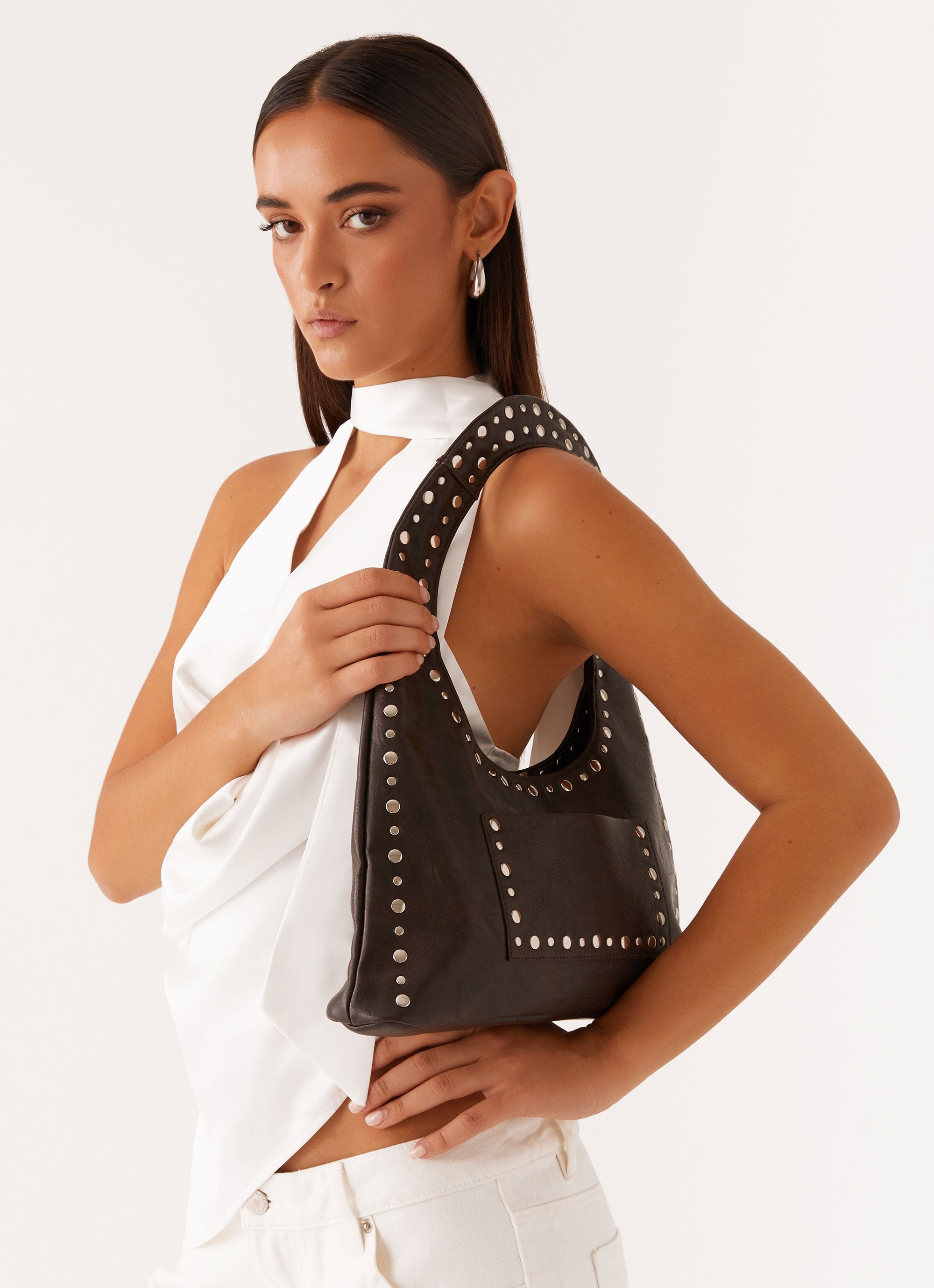 Delaney Shoulder Bag - Washed Black-Sunny Prom. All rights reserved.