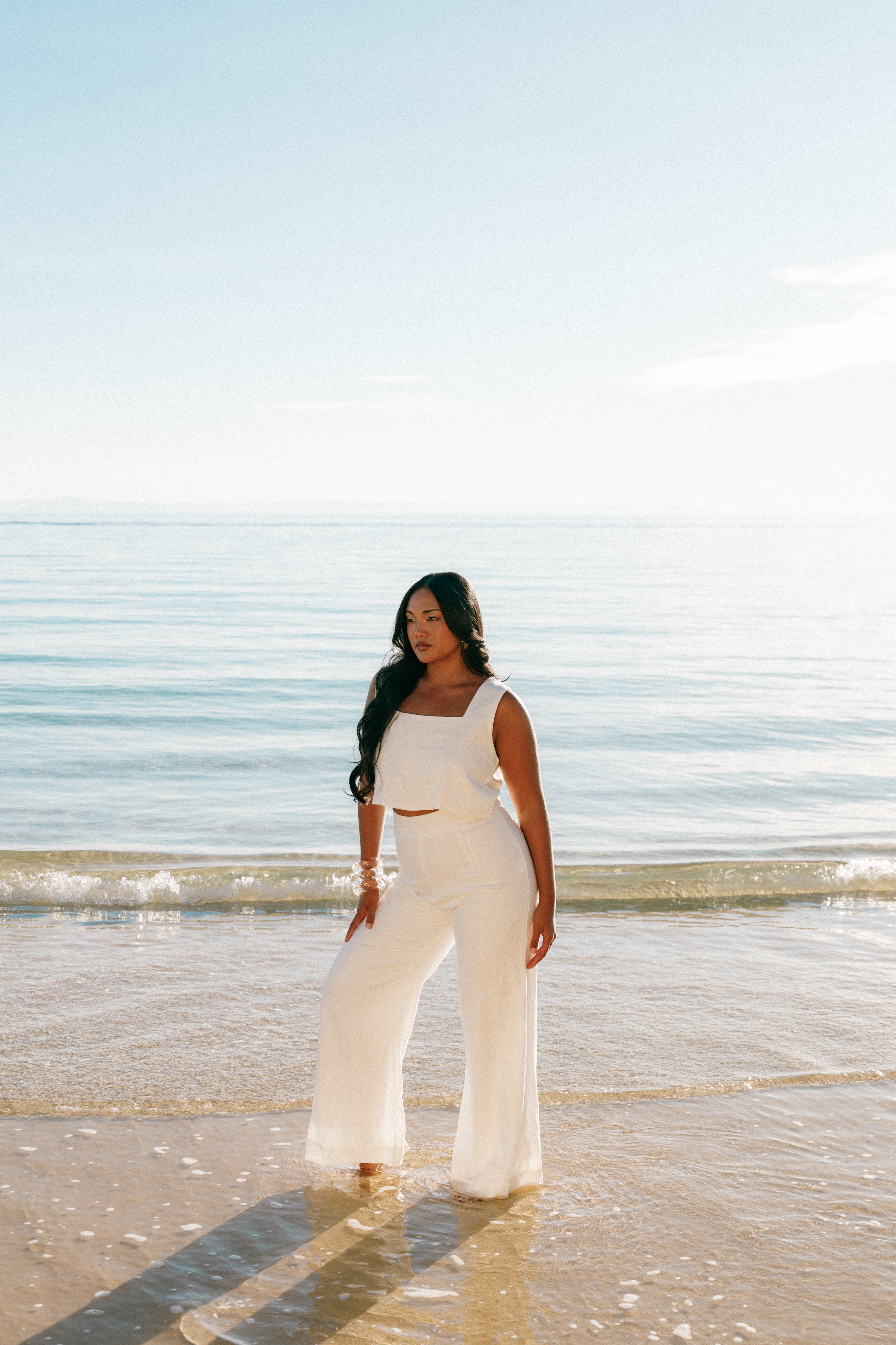 Devlin Top - Cloud White-Sunny Prom