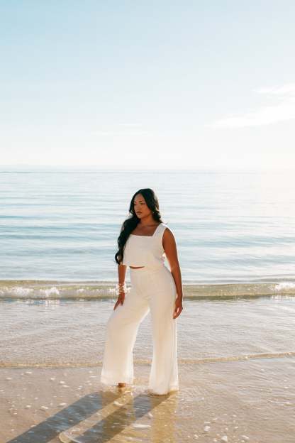 Devlin Top - Cloud White-Sunny Prom
