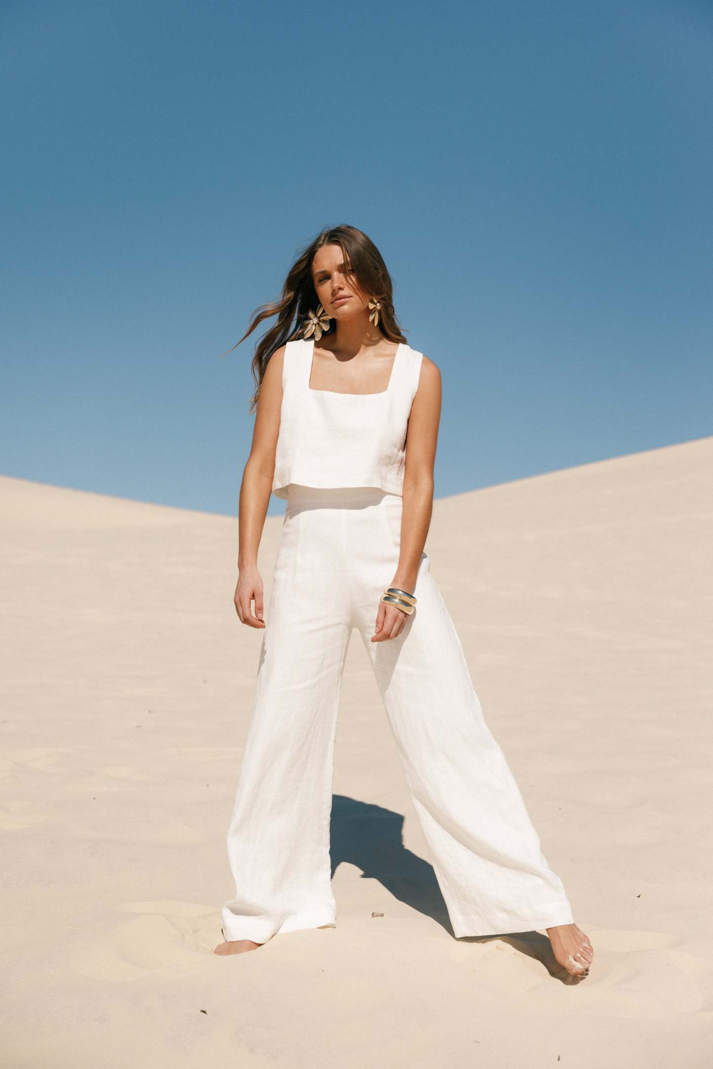 Devlin Top - Cloud White-Sunny Prom