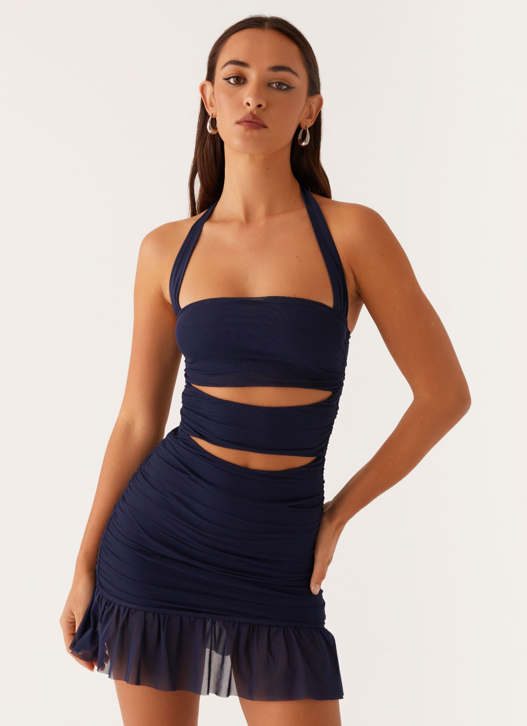 Devyn Mini Dress - Navy-Sunny Prom. All rights reserved.
