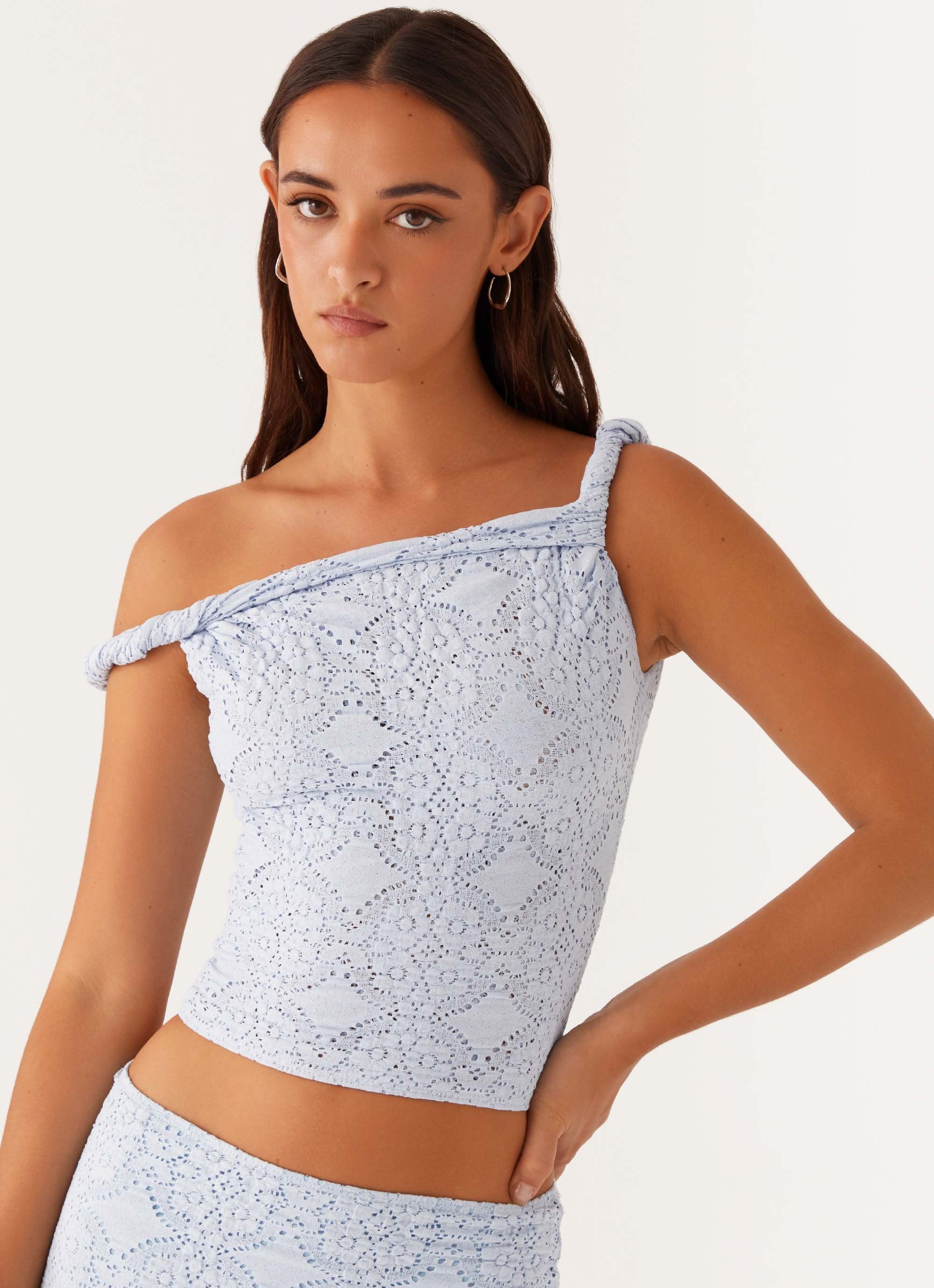 Diamond Sky Top - Blue-Sunny Prom. All rights reserved.