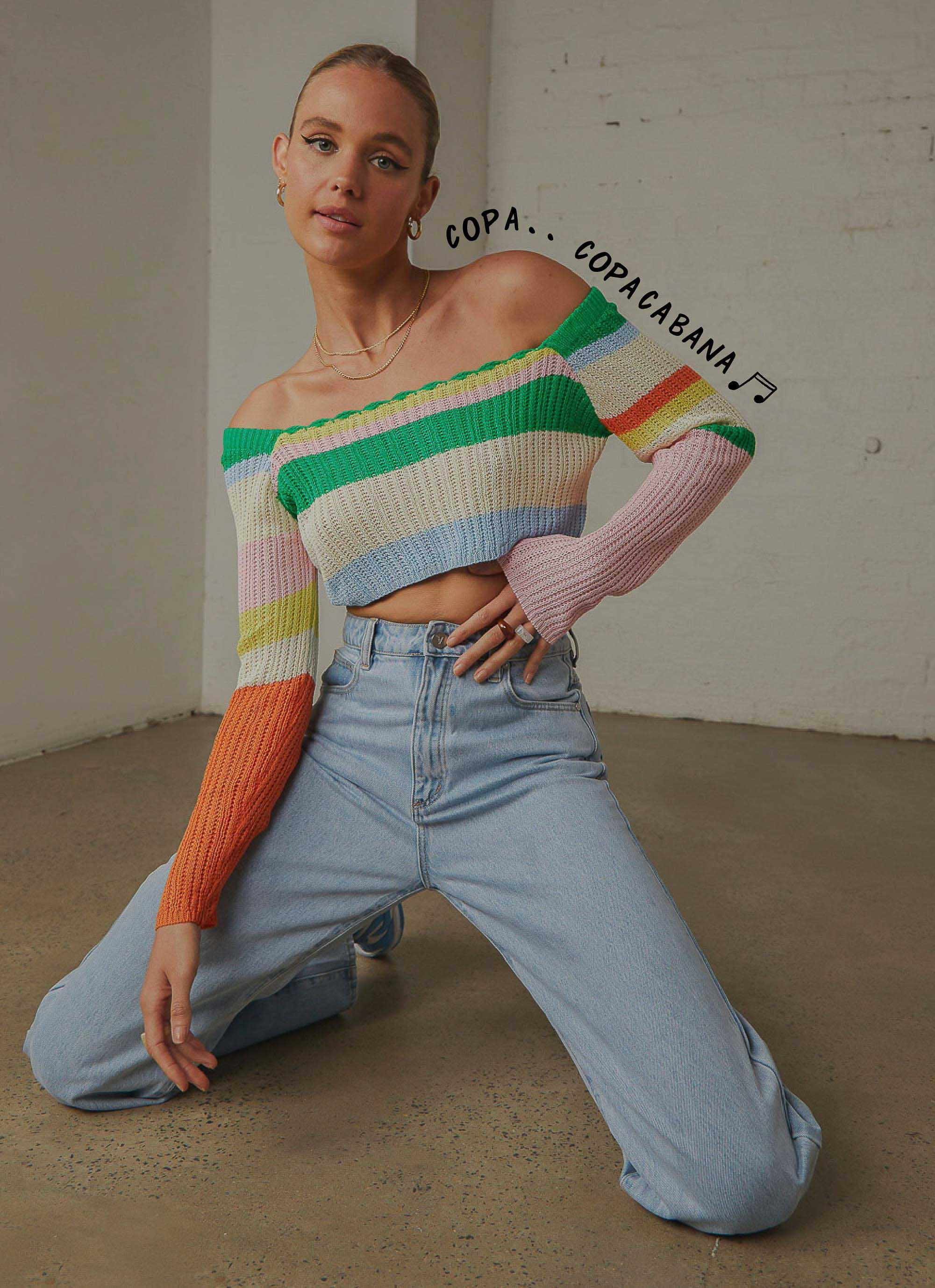 Copacabana Crochet top - Rainbow-Sunny Prom. All rights reserved.