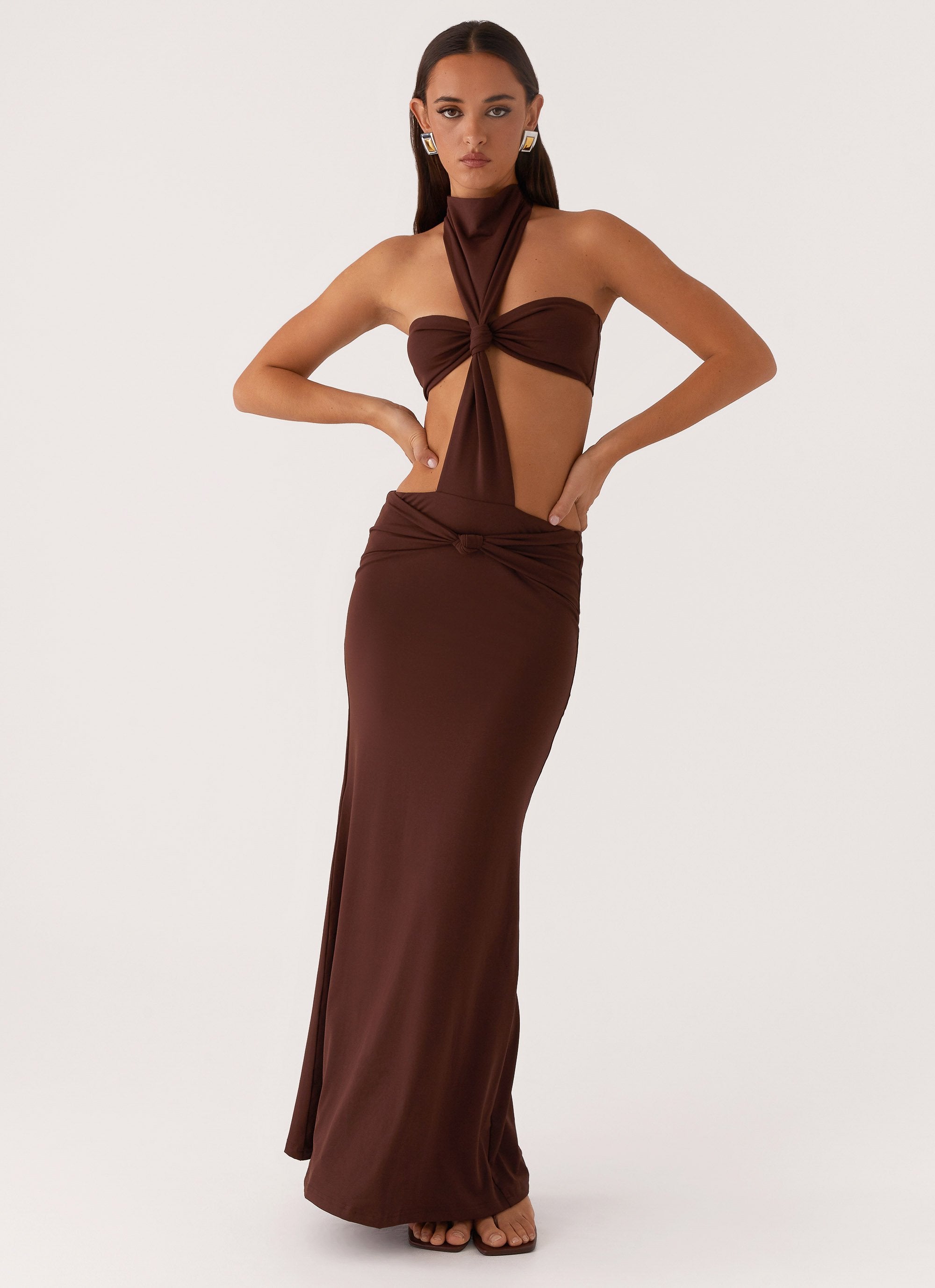Elinor Maxi Dress - Chocolate-Sunny Prom. All rights reserved.