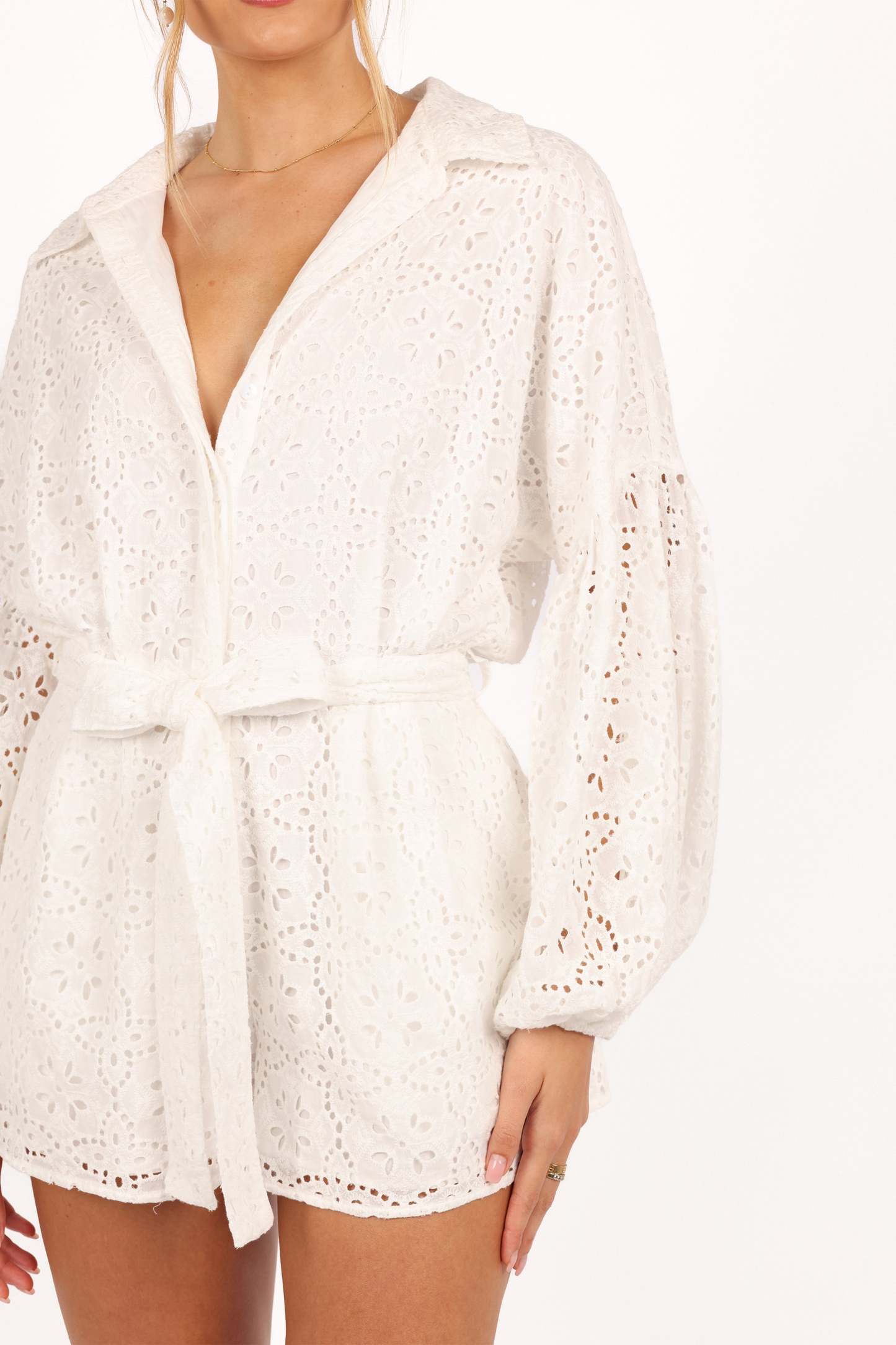 Ellia Romper - Off White-Sunny Prom