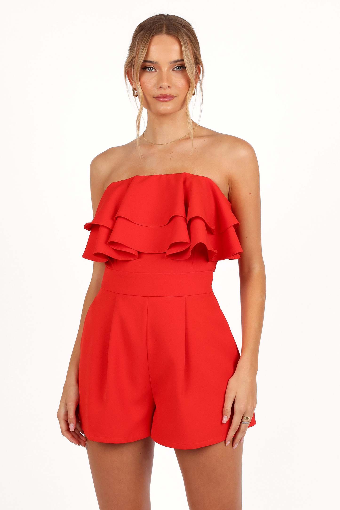 Elliott Romper - Red-Sunny Prom