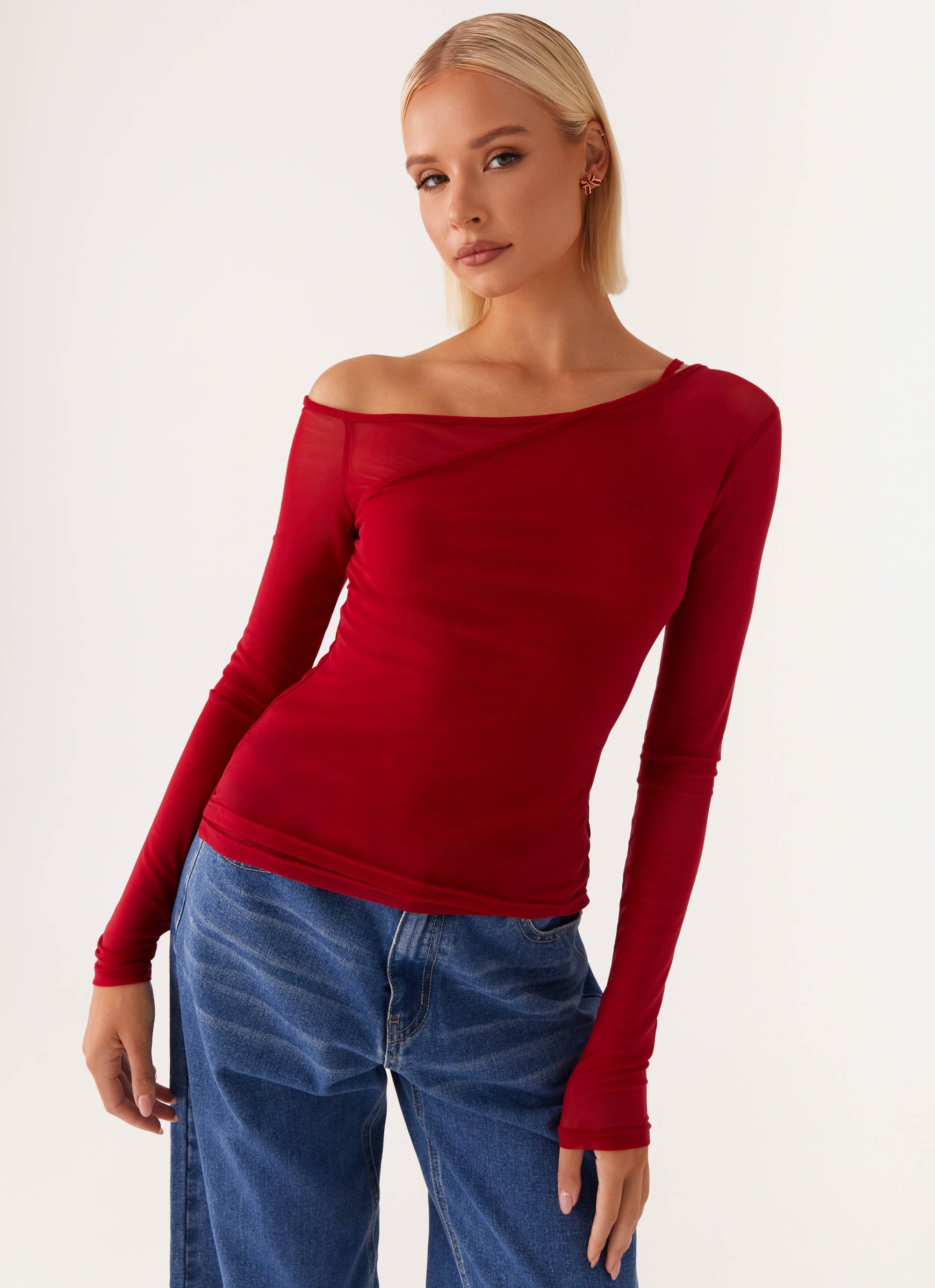 Elodie Top - Red-Sunny Prom. All rights reserved.