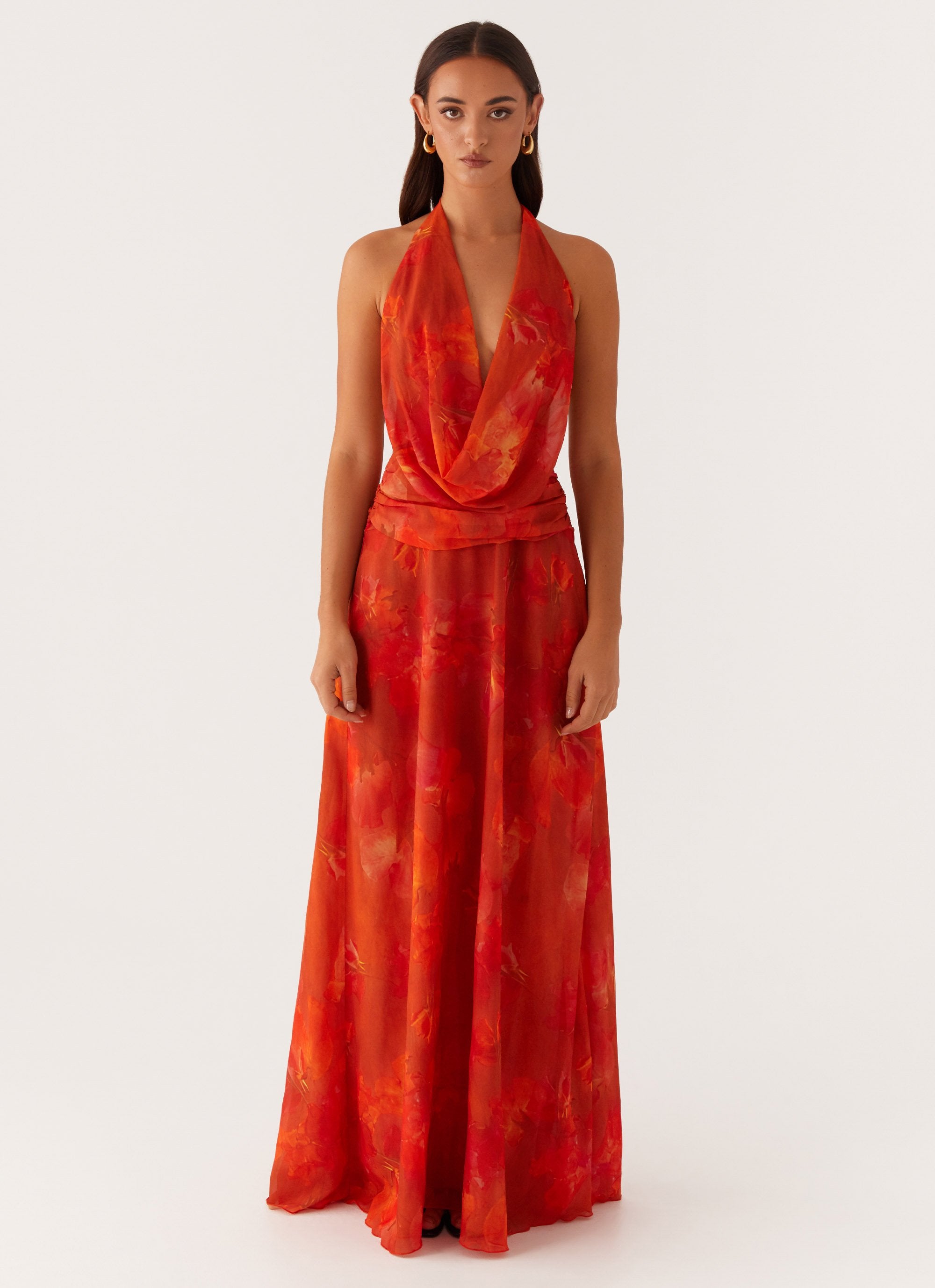 Elysia Chiffon Maxi Dress - Amber-Sunny Prom. All rights reserved.