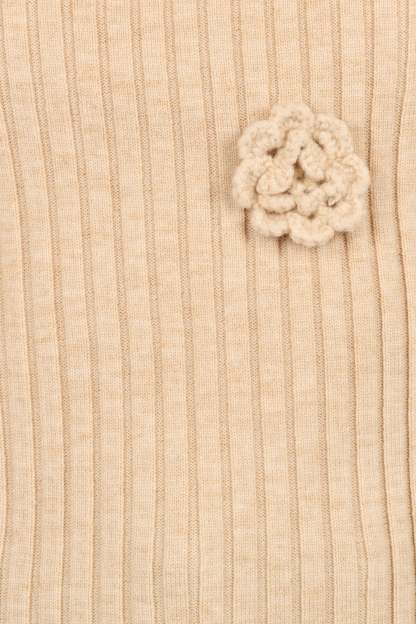 Erin Knit Top - Oatmeal-Sunny Prom