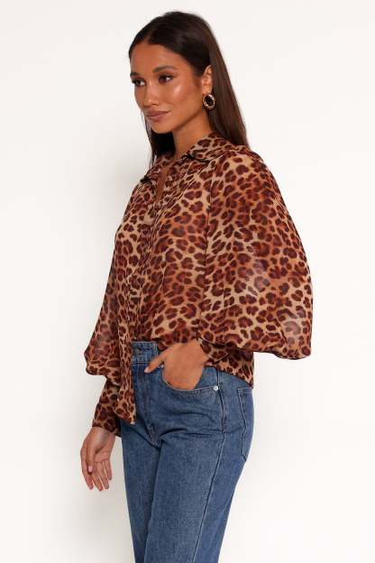 Fleetwood Blouse - Leopard-Sunny Prom