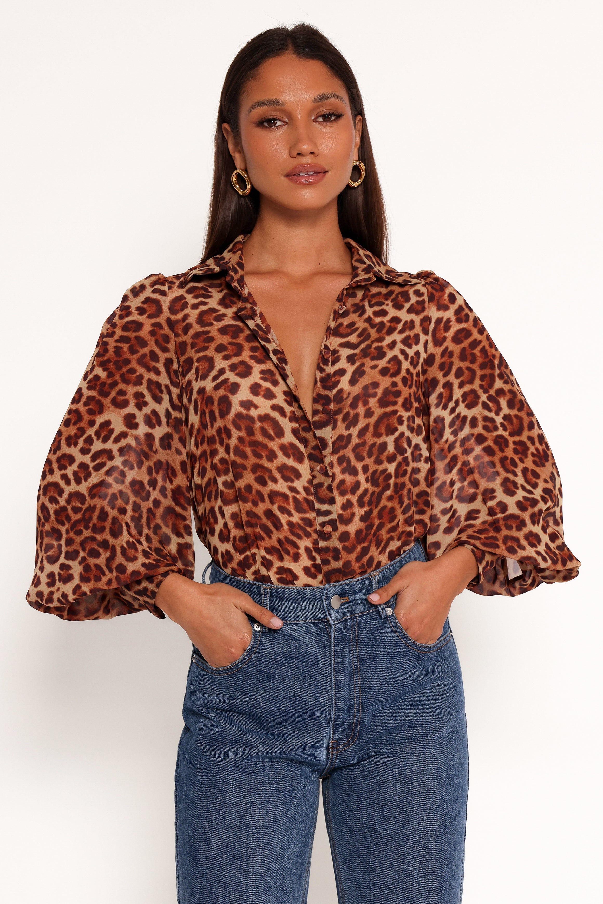 Fleetwood Blouse - Leopard-Sunny Prom