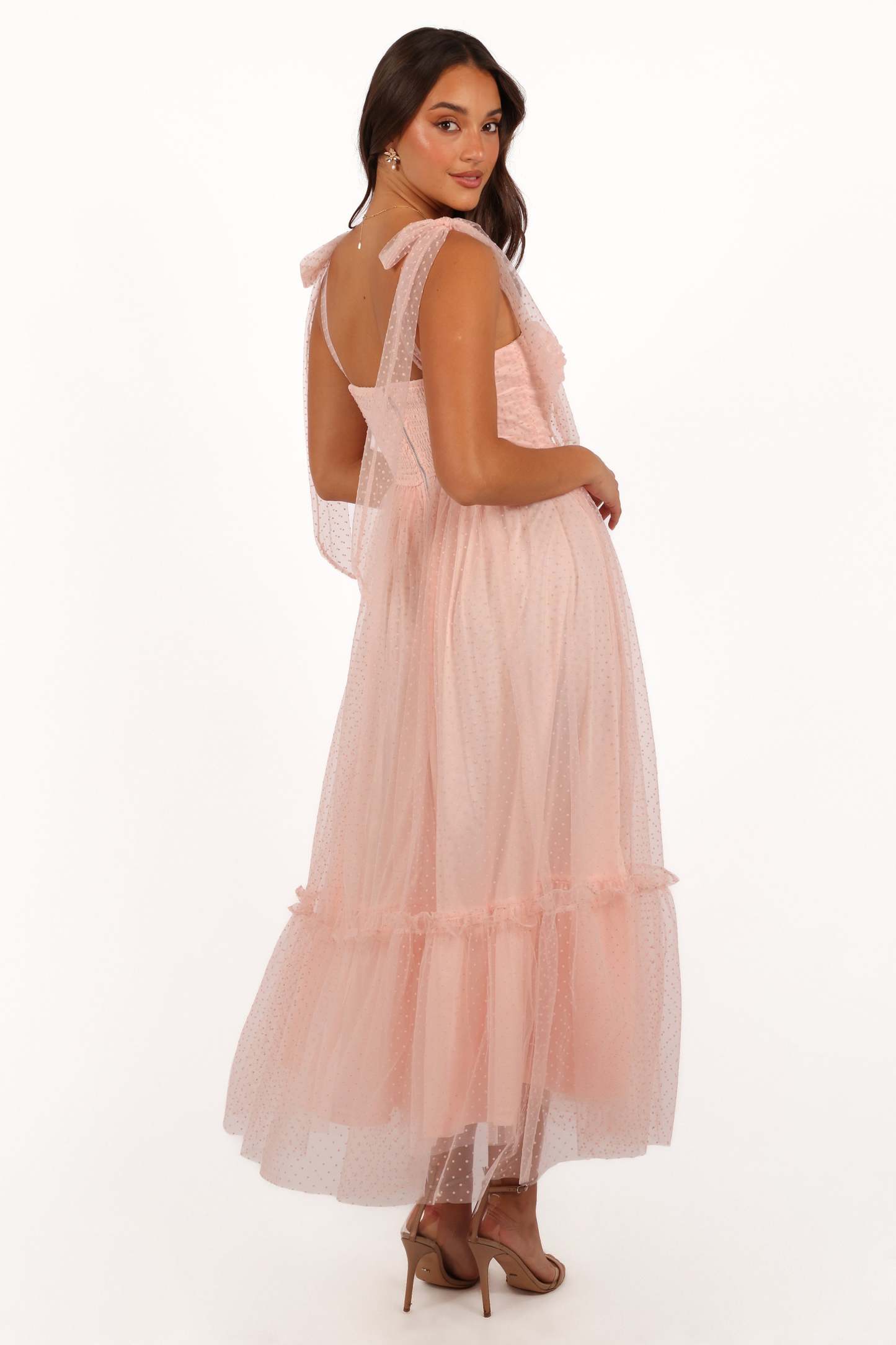 Floret Midi Dress - Petal Pink-Sunny Prom