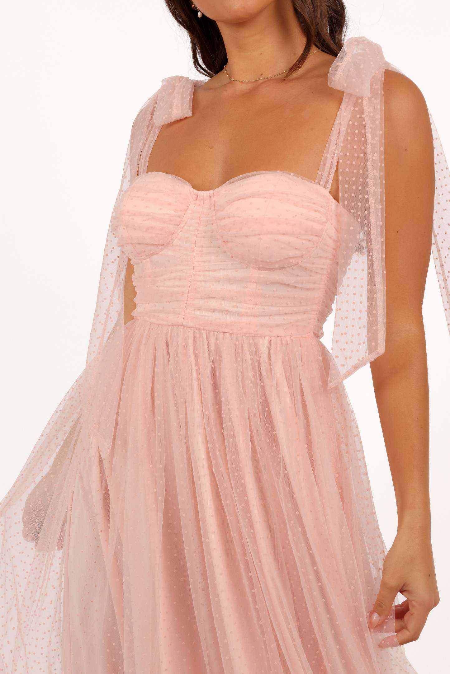 Floret Midi Dress - Petal Pink-Sunny Prom