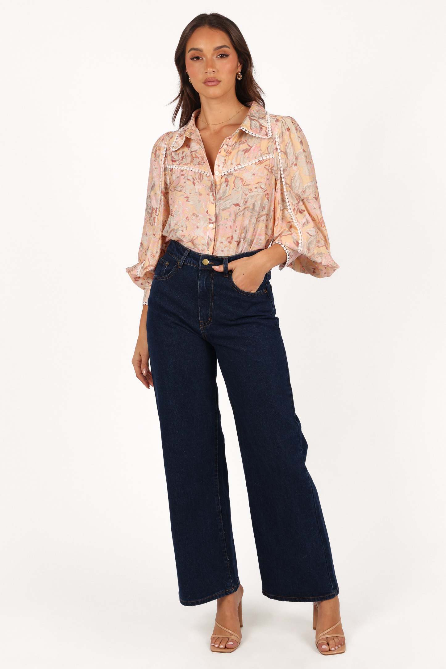 Floria Top - Beige Floral-Sunny Prom