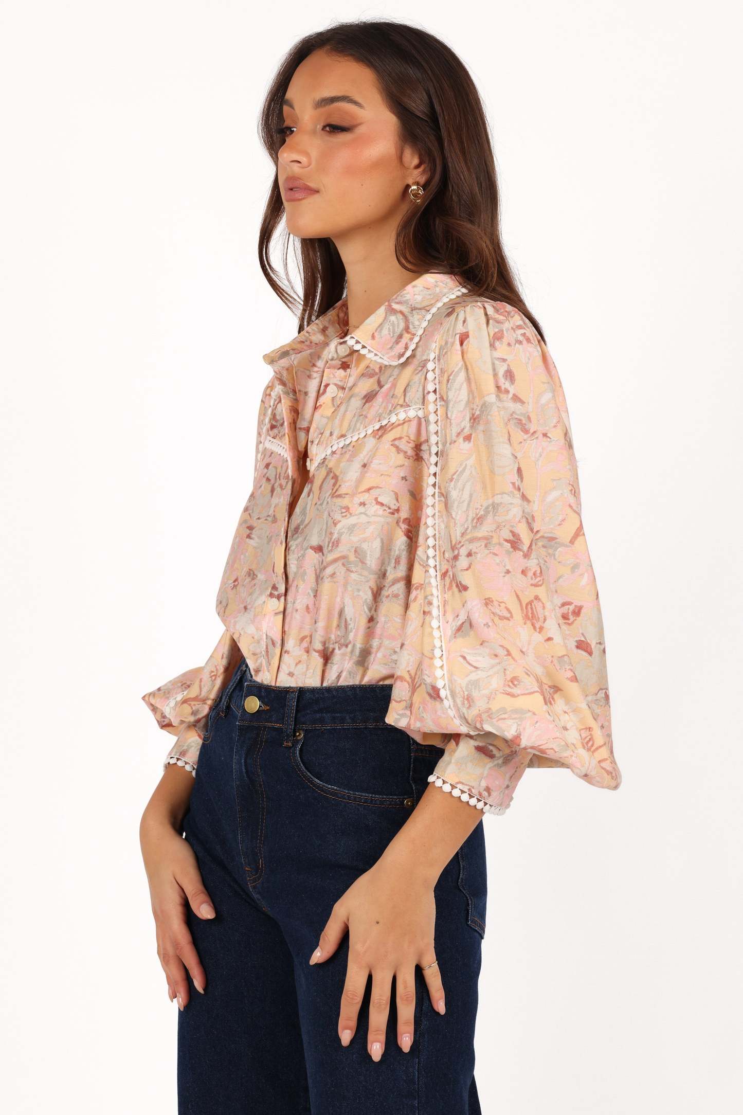 Floria Top - Beige Floral-Sunny Prom