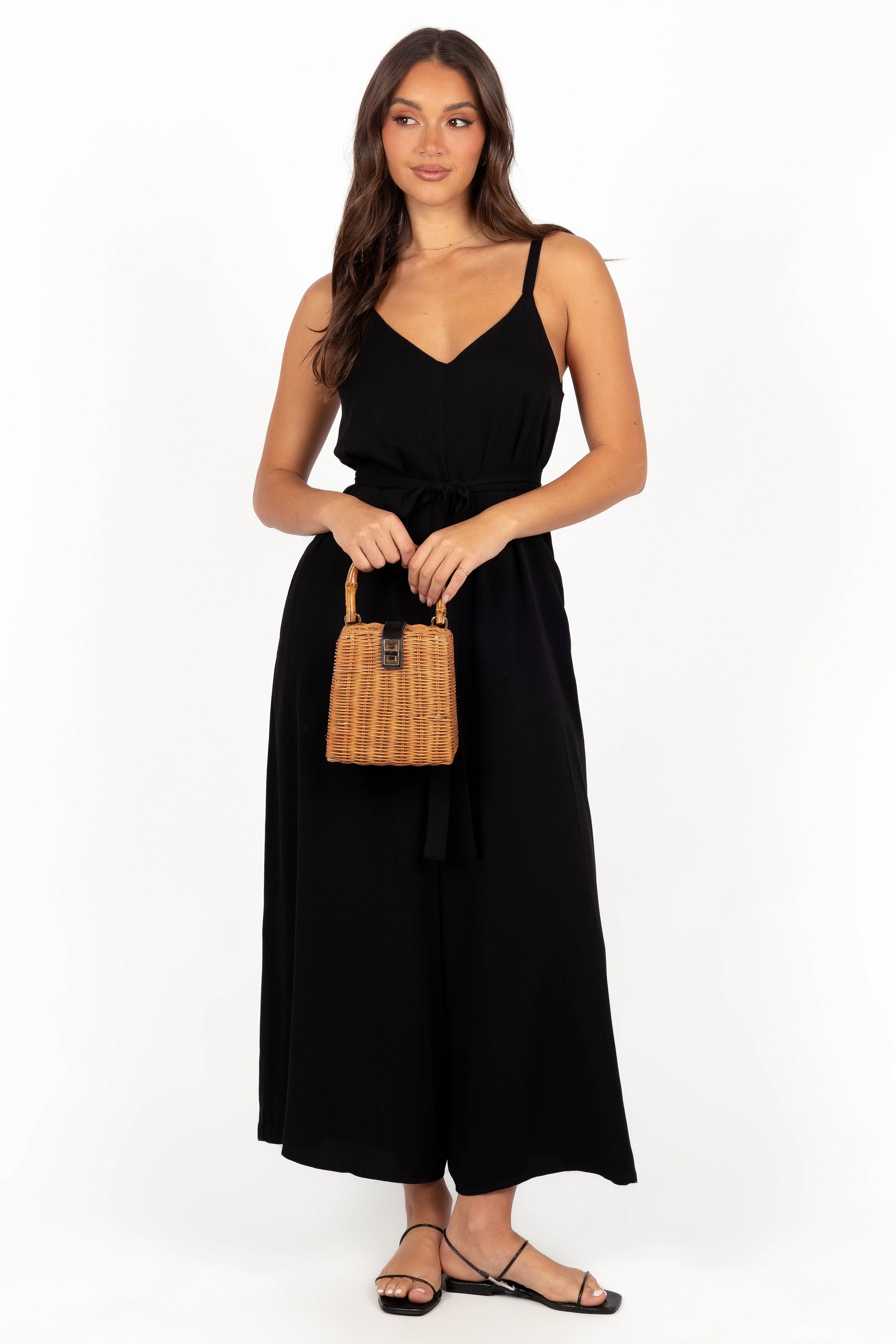 Gaia Jumpsuit - Black-Sunny Prom