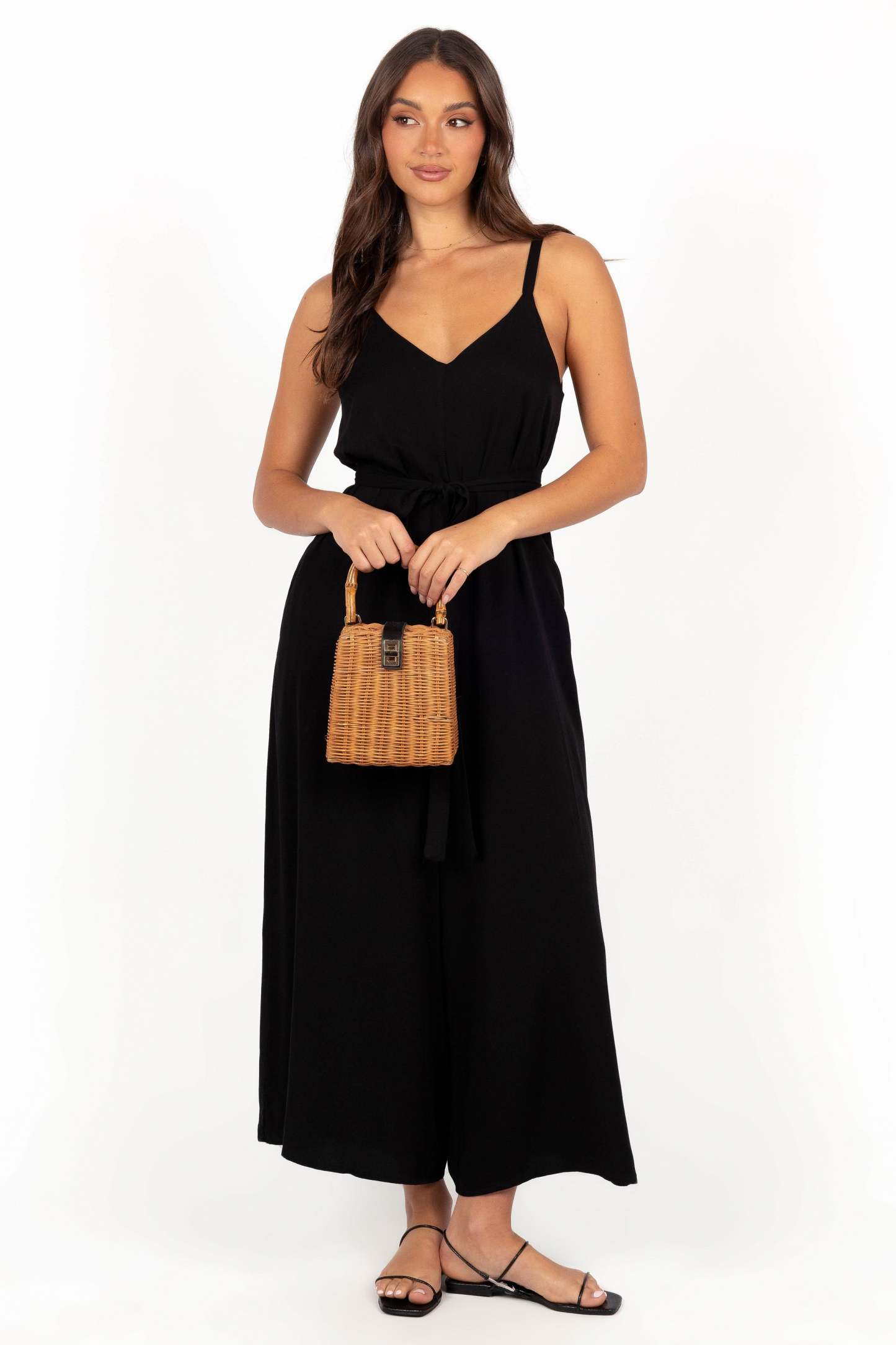 Gaia Jumpsuit - Black-Sunny Prom