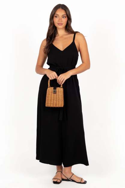 Gaia Jumpsuit - Black-Sunny Prom
