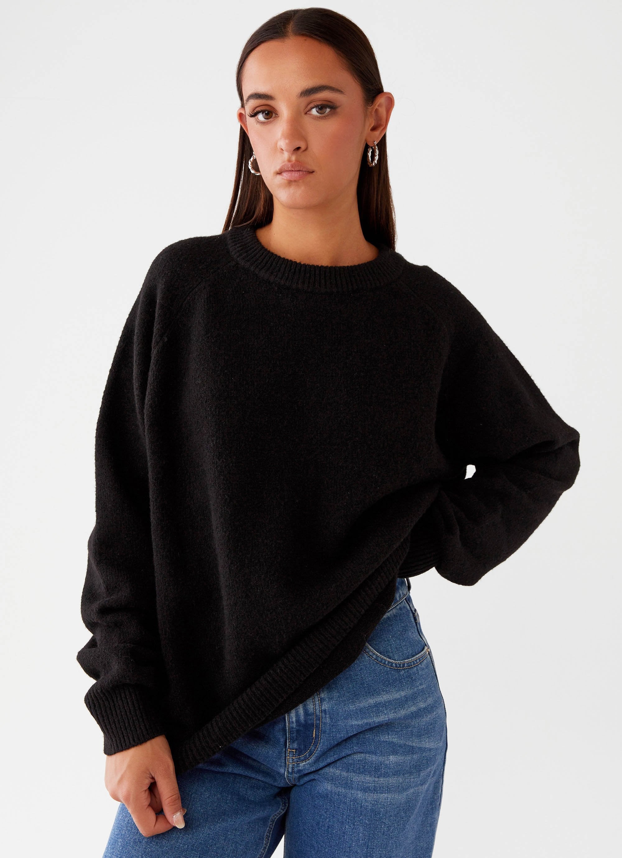 Gracie Mae Sweater - Black-Sunny Prom. All rights reserved.