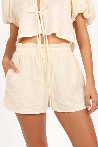 Hanna Short Set - Cream-Sunny Prom