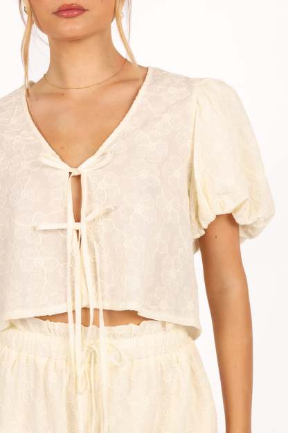 Hanna Short Set - Cream-Sunny Prom