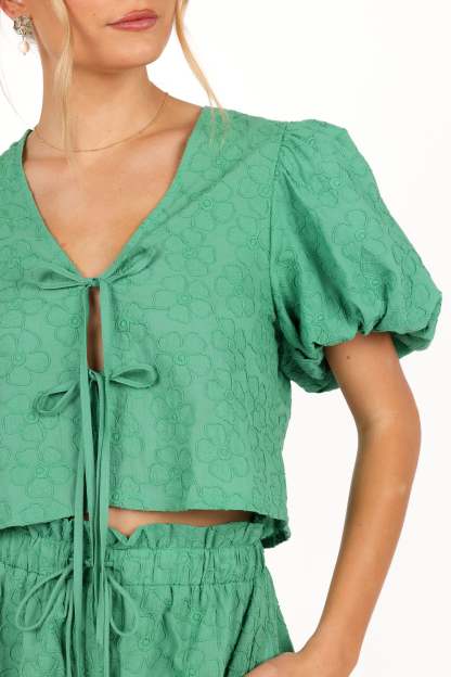 Hanna Short Set - Green-Sunny Prom