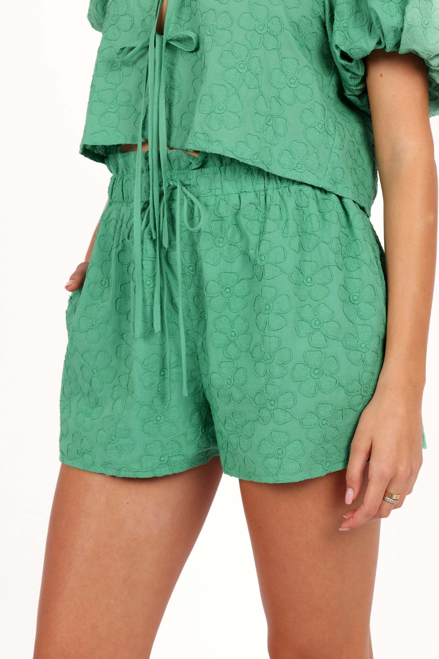 Hanna Short Set - Green-Sunny Prom