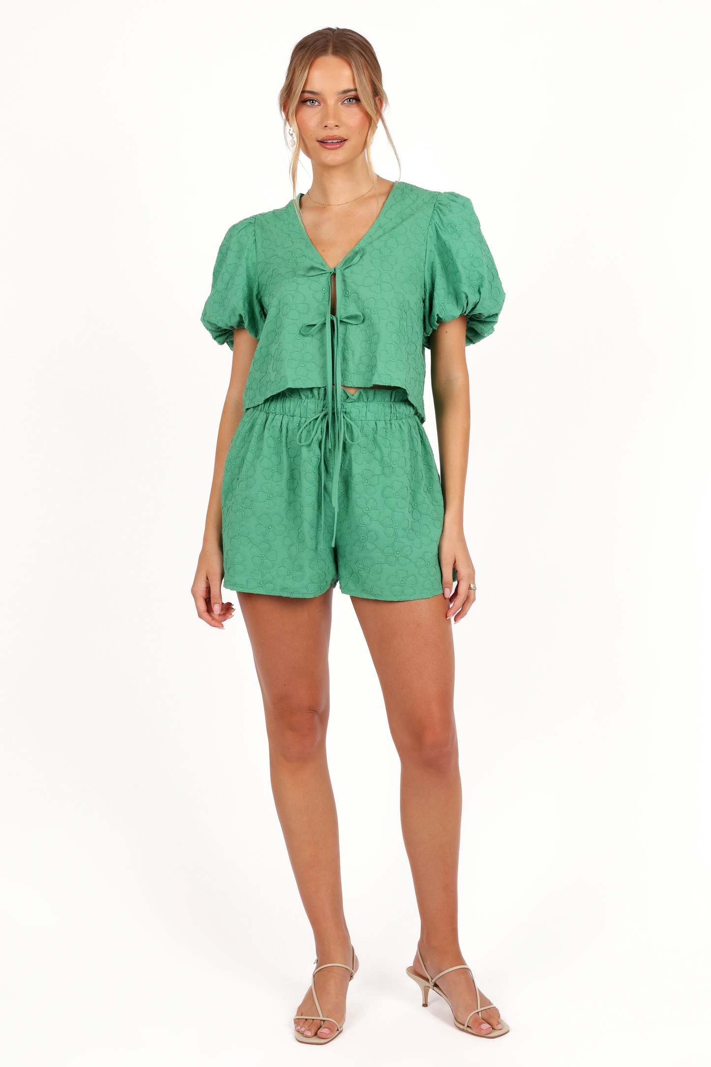 Hanna Short Set - Green-Sunny Prom