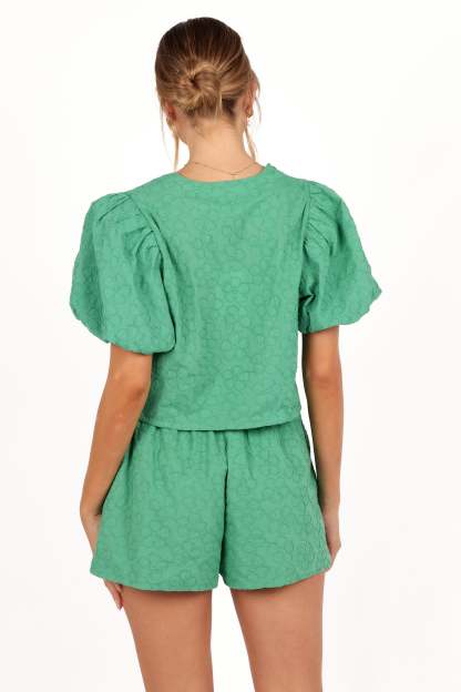 Hanna Short Set - Green-Sunny Prom
