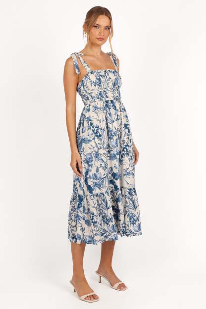 Harlowe Midi Dress - Porcelain Blue-Sunny Prom