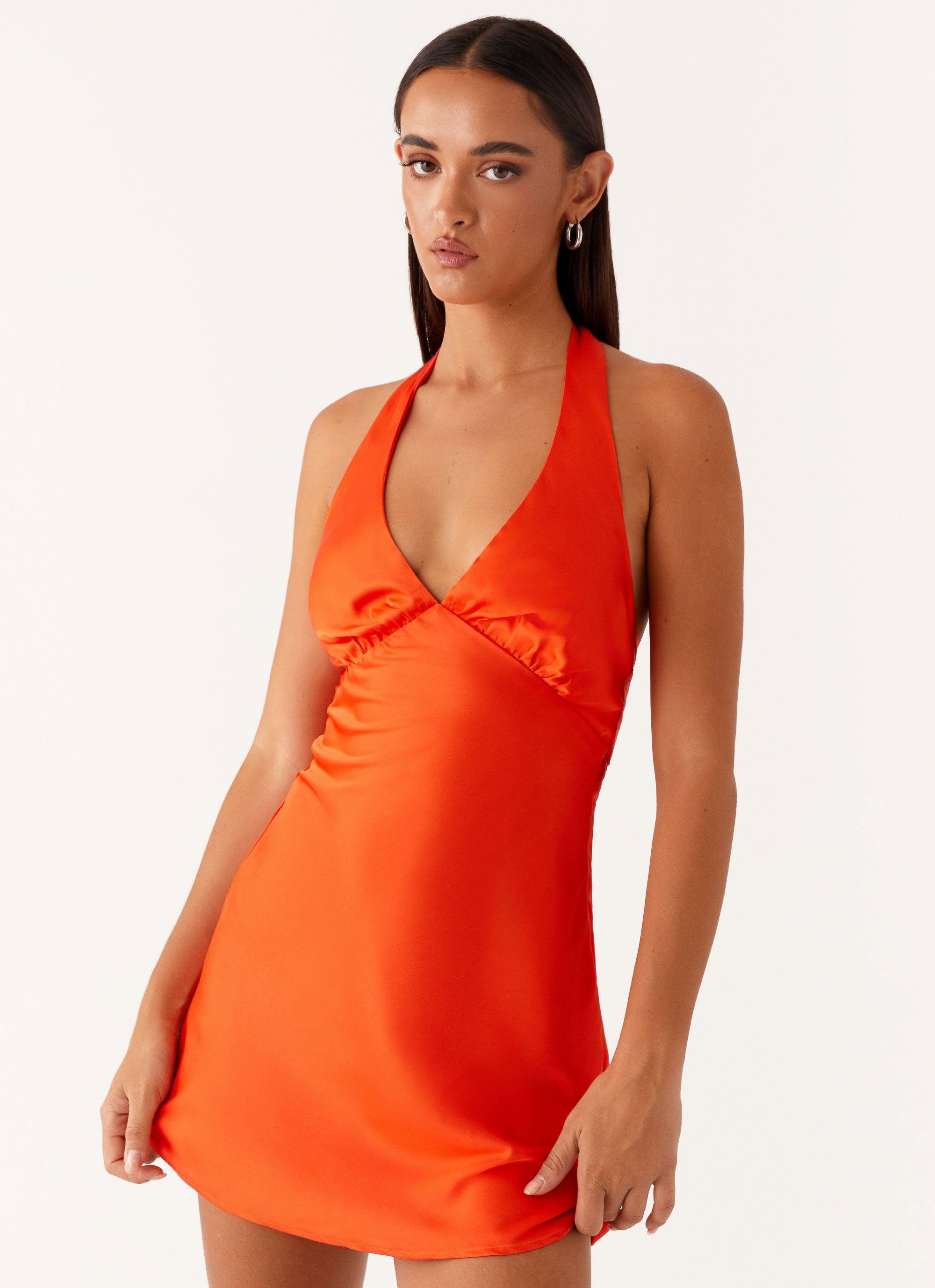 Heavy Hearted Mini Dress - Orange-Sunny Prom. All rights reserved.