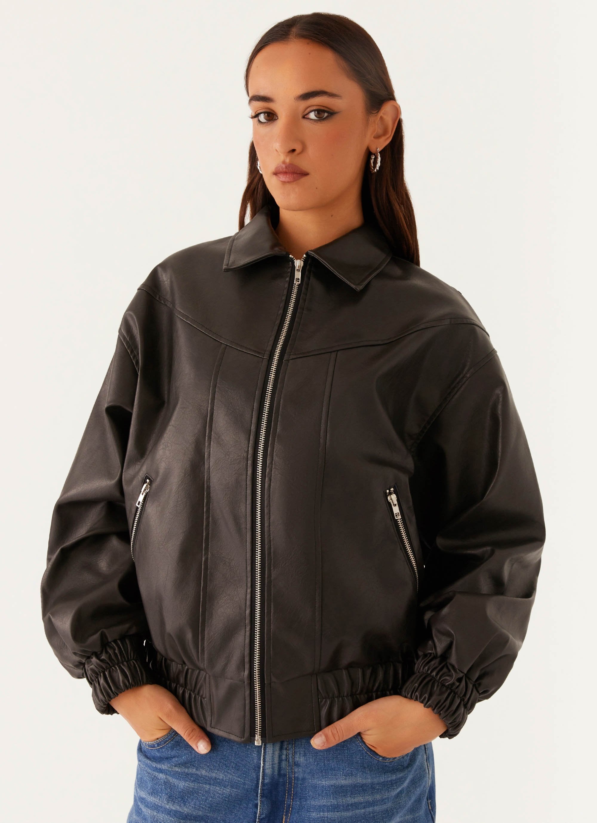 Holland Bomber Jacket - Black-Sunny Prom. All rights reserved.