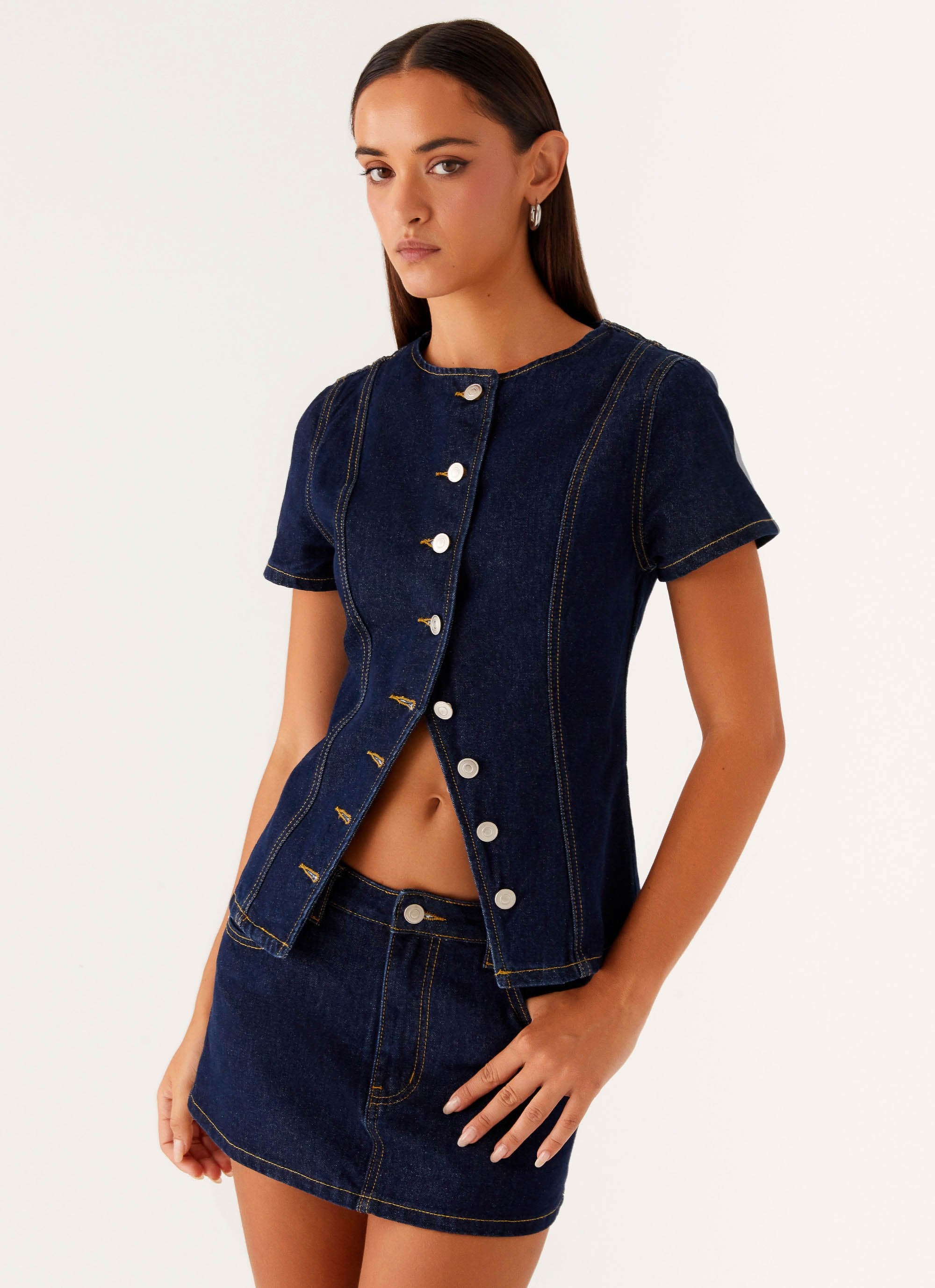 Jagger Top - Indigo-Sunny Prom. All rights reserved.