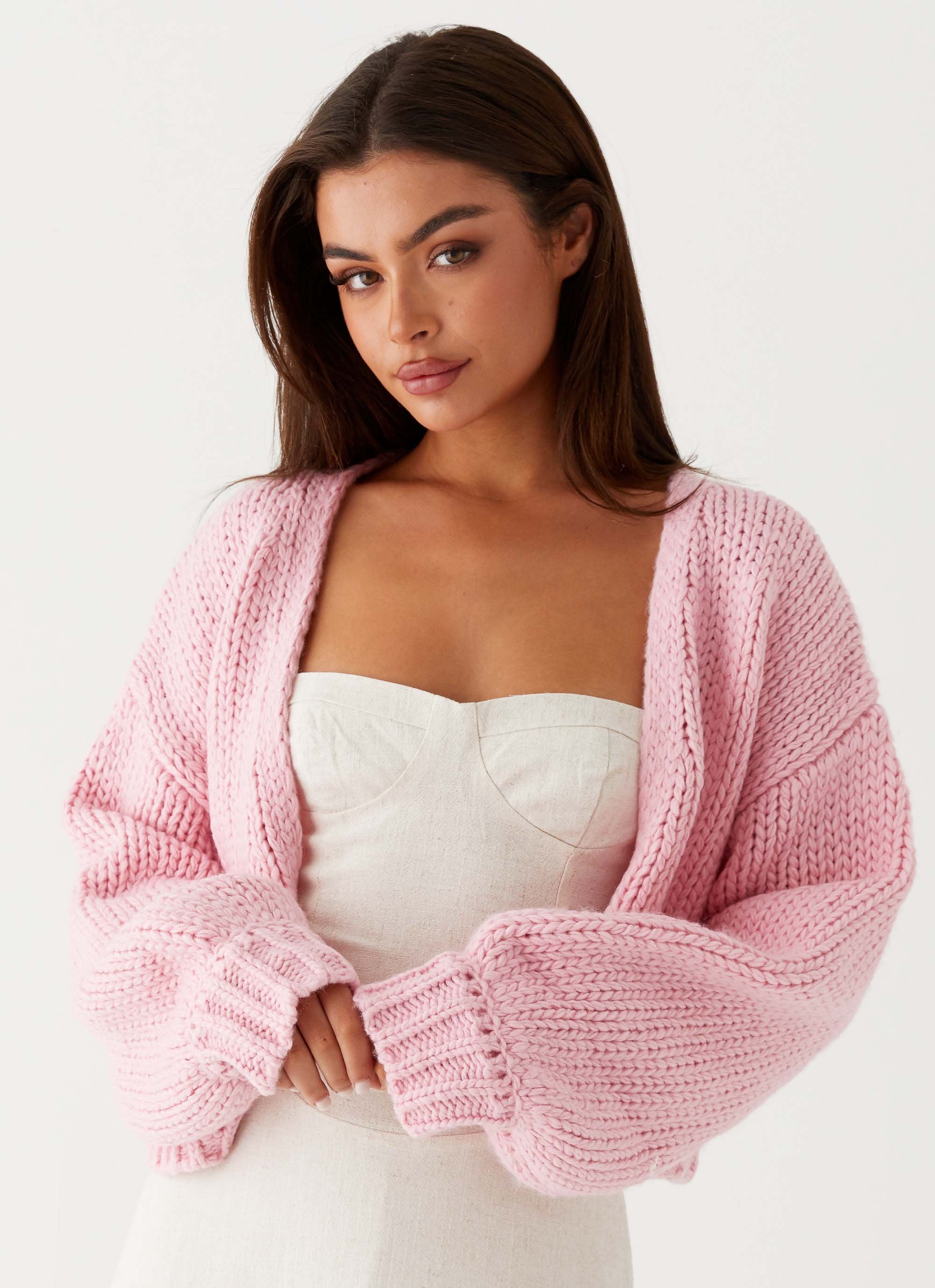 Jasleen Knit Cardigan - Pink-Sunny Prom. All rights reserved.