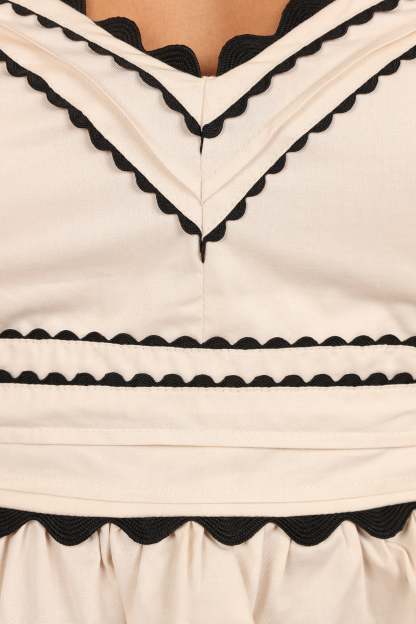 Jeanie Flutter Top - Natural-Sunny Prom