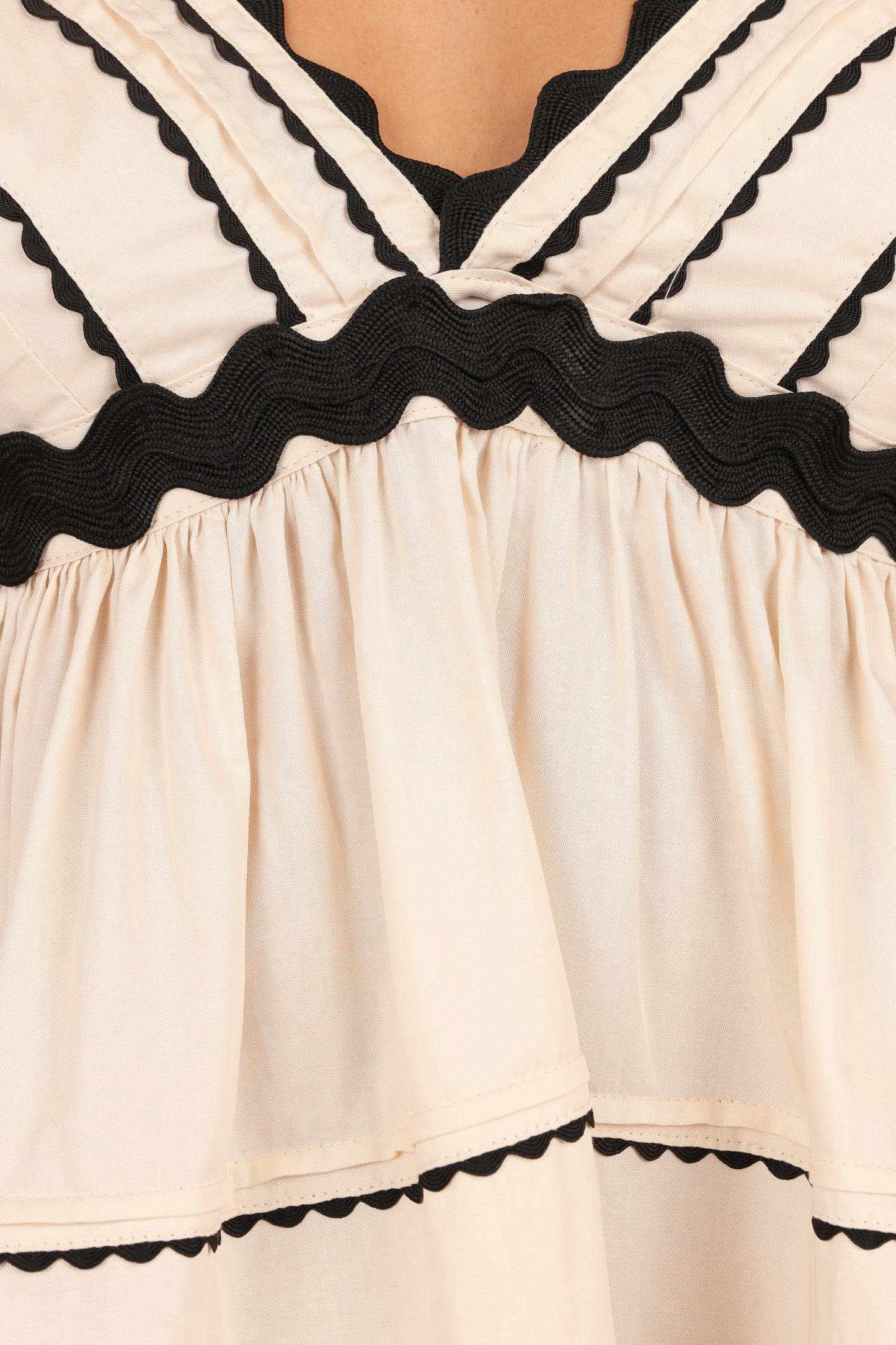 Jeanie Midi Dress - Natural-Sunny Prom