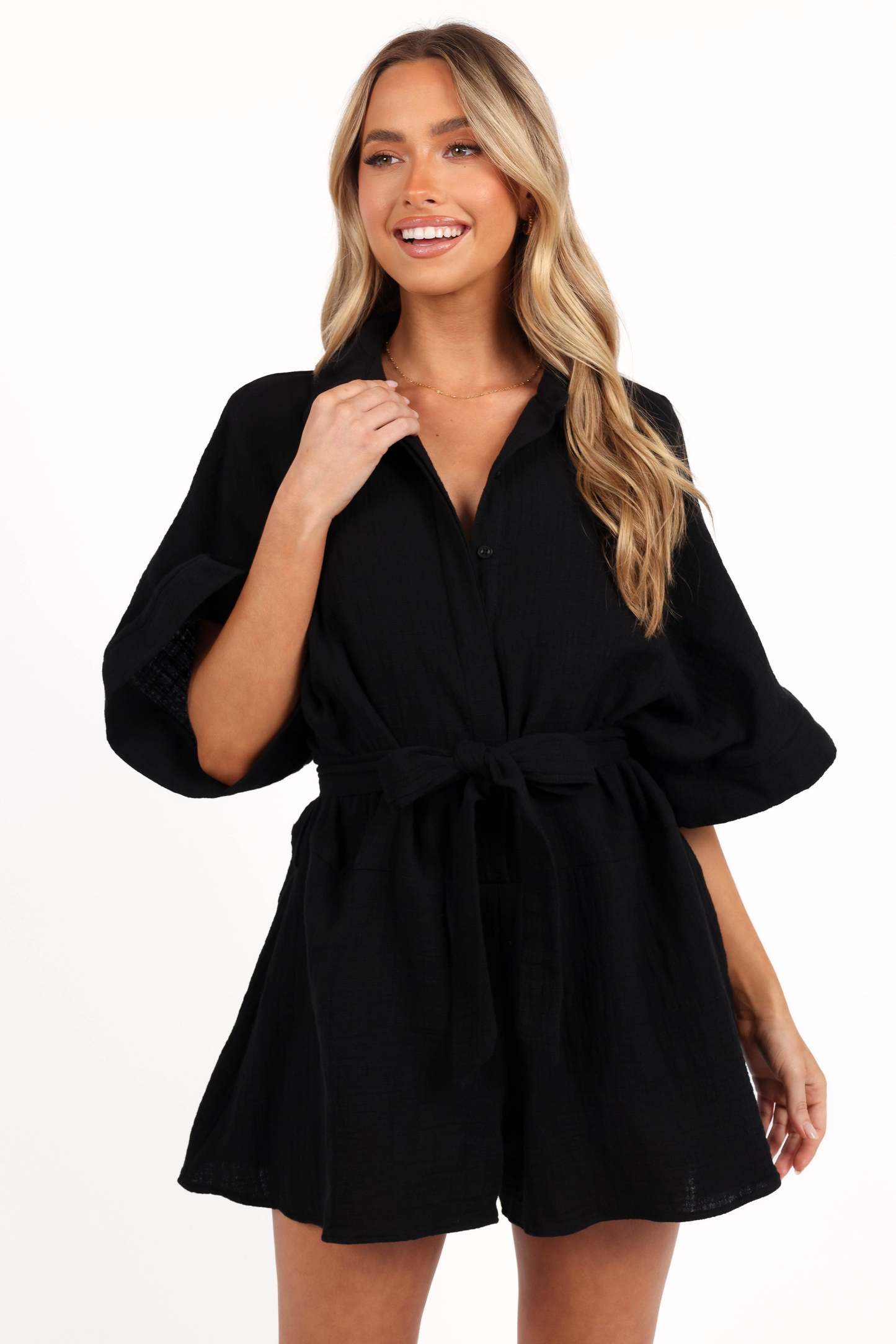 Jemmy Romper - Black-Sunny Prom