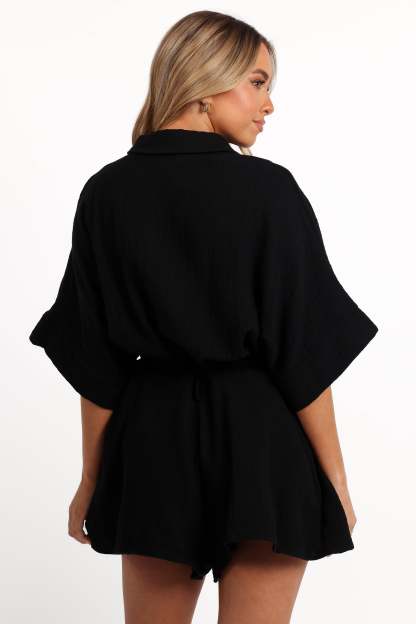Jemmy Romper - Black-Sunny Prom