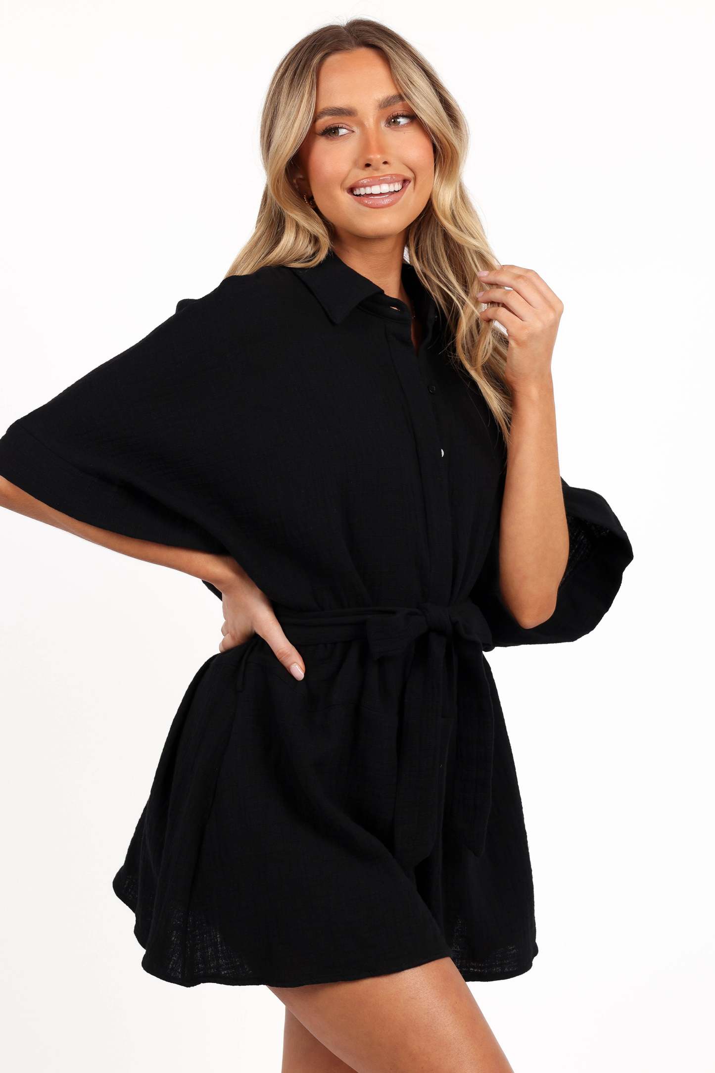 Jemmy Romper - Black-Sunny Prom