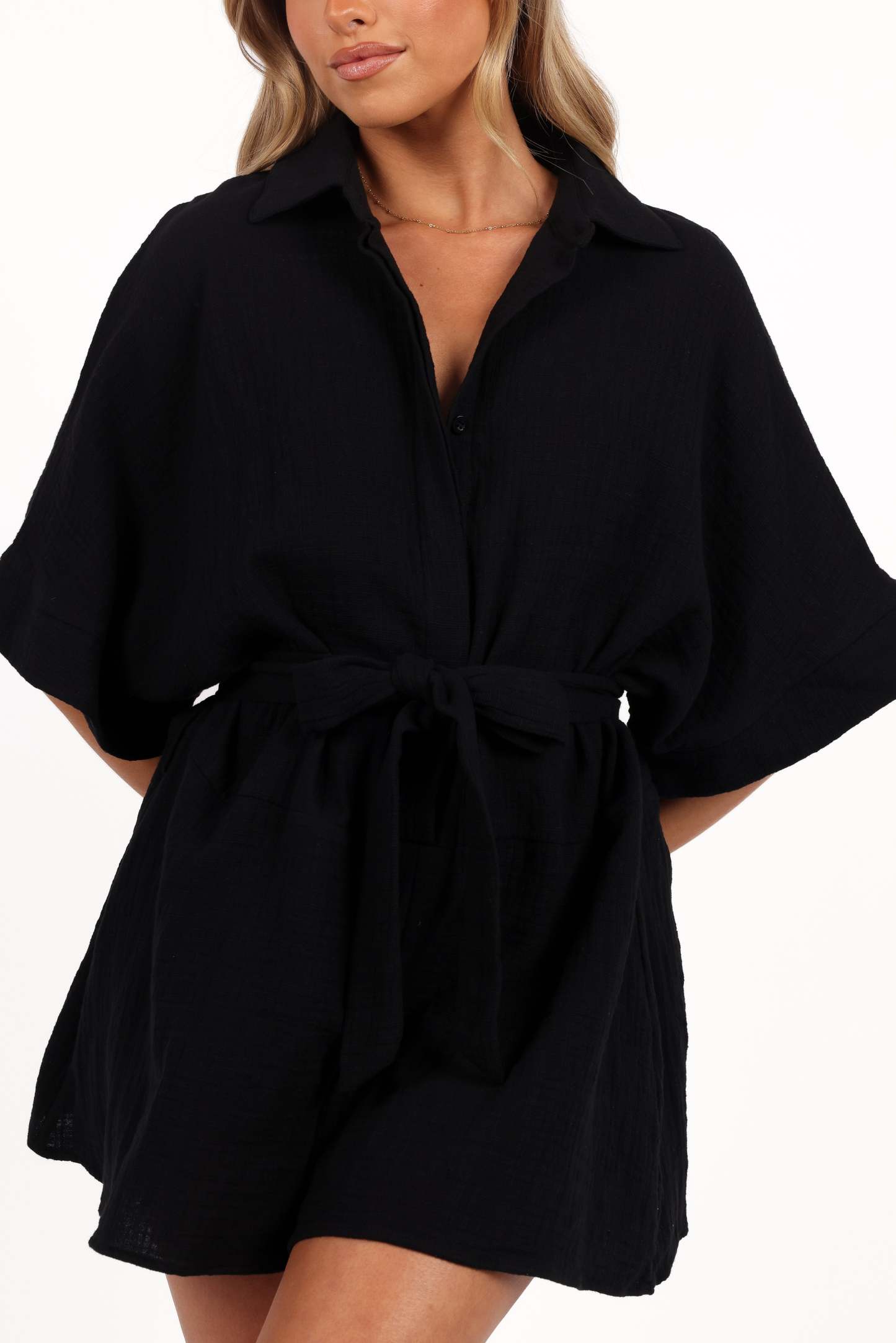 Jemmy Romper - Black-Sunny Prom