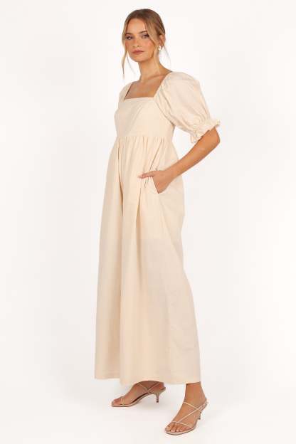Juliette Jumpsuit - Ecru-Sunny Prom