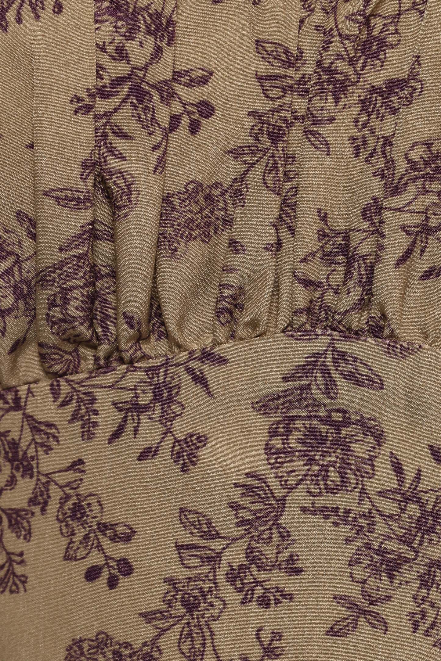Karie Midi Dress - Olive/Dark Purple-Sunny Prom