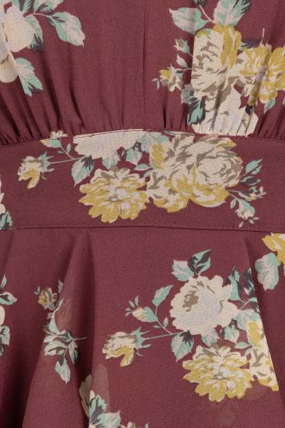 Kendall Maxi Halterneck Dress - Dark Wine-Sunny Prom