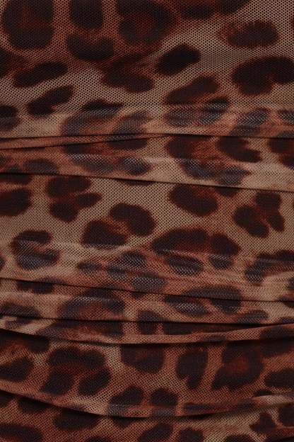 Koa Off Shoulder Top - Leopard-Sunny Prom