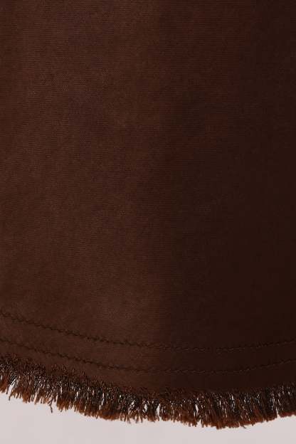 Kora Midi Skirt - Brown-Sunny Prom