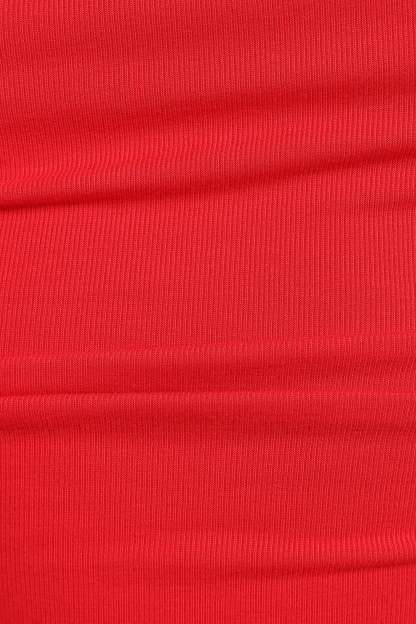 Lanna Off Shoulder Top - Red-Sunny Prom