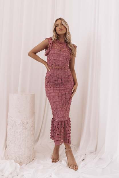 Lauren Dress - Dark Rose-Sunny Prom